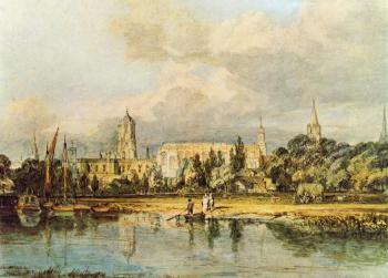 Joseph Mallord William Turner : South View of Christ Church, etc., from the Meadows